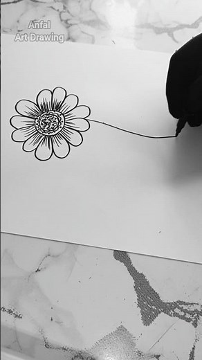 Sunflower Drawing 🌻 | Beginner Friendly Art Tutorial