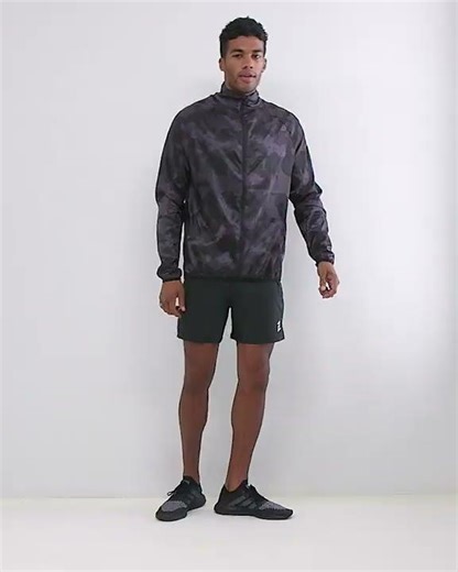 YOURTURN Running Lightweight Windbreaker Men Shiny Grey Print | Sold Out | Asos