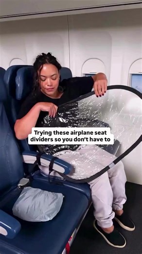 Trying These Airplane Seat Dividers So You Don't Have To