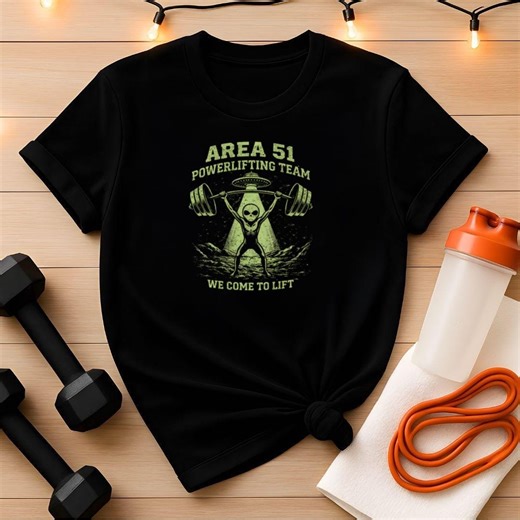 Area 51 Powerlifting Team T-shirt - Etsy