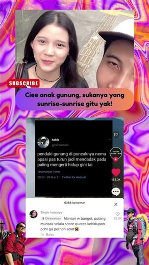 Cielah yang anak gunung banget