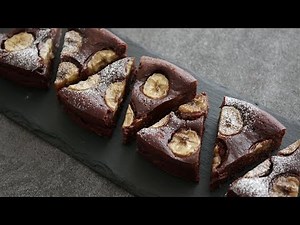 生チョコみたいな濃厚すぎるチョコバナナケーキ | Chocolate Banana Cake