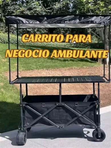Carrito con mesa y toldo para negocio ambulante - oferta limitada
