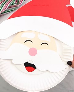 168K views · 625 reactions | Kids will love making this Santa, and you probably already have everything you need! Template  | Simple Everyday Mom | Facebook