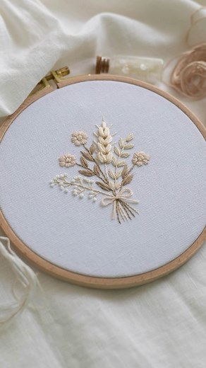 59K views · 786 reactions | Let’ wait for spring together  Come and join my free online workshop for beginners. During two online sessions we’ll stitch up this lovely spring bouquet. The first session begins on February 10th. To reserve your spot in the stitch-along, click the link in my bio. If you can’t find it, simply comment “Spring” below, and I’ll send you an invitation ✨ | Whynotstitching Academy | Facebook