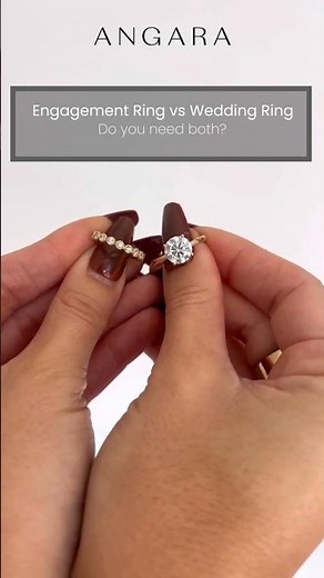 Engagement Ring vs Wedding Ring: What You Need to Know | Wedding Ring Shopping | Angara Jewelry