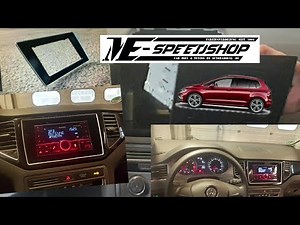 VW Golf Sportsvan Neues Radio 2 Din Radio Blende Doppel Din Dab+ Dynavin Android Navi Car Play