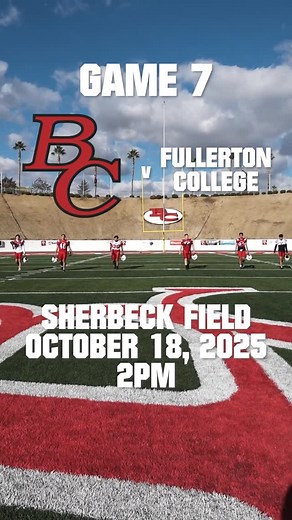 Spell GO Media on Instagram: "This week’s promo features the awesome special team players of BC Football! BC Football travels to battle Fullerton College this Saturday, October 18. Game starts at 2PM. #football #bakersfield #bakersfieldcollege #bc #sports"