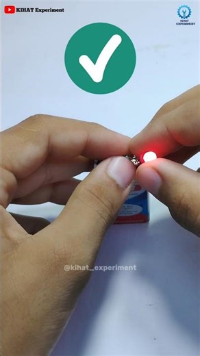 Right way to connect a LED with 9V battery 💡 #ytshorts #shorts #experiment