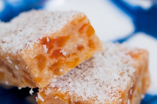 Our classic Apricot Coconut Slice is completely no-bake and takes just a couple of minutes to prepare! An all-time favourite in lunch boxes or for afternoon tea. Get the Thermomix and conventional recipes here: https://bakeplaysmile.com/apricot-coconut-slice-no-bake/ | Bake Play Smile