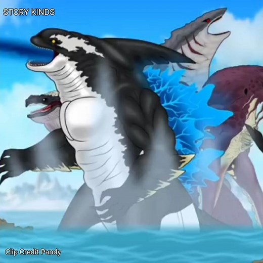 Orca Evolution vs OctoZilla #storykinds #godzilla #shingodzilla