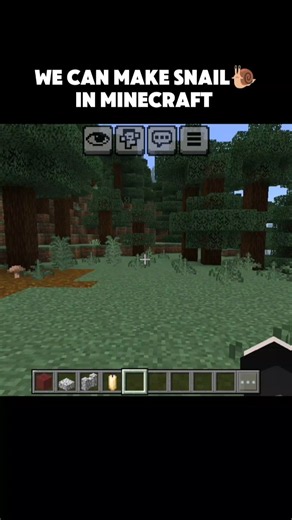 We Can Make Snail 🐌 in Minecraft #minecraft #foryou #shorts #acapella #fry