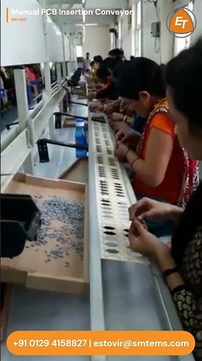 Manual PCB Insertion Conveyor (MPI 350) | Estovir Technologies #pcbconveyor