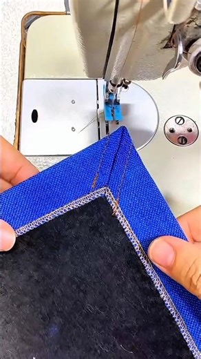 How to Sew Perfect Right Angle Corners | Easy Sewing Tips 💥 #shorts #sewing #trending