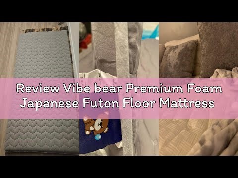 Review Vibe bear Premium Foam Japanese Futon Floor Mattress Queen Size 60"x 80",100% High Density Fo