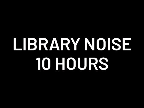 Busy Library Background Noise – 10 Hours – Black Screen | Deep Sleep, Focus, Calm