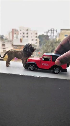 Red Thar vs Yellow Thar: Jungle Survival Challenge #thar #satisfying #diecastcars #shots