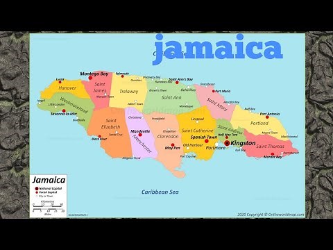 how to draw map of jamaica