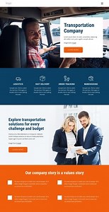 Transportation, shipping, receiving - Template by Nicepage