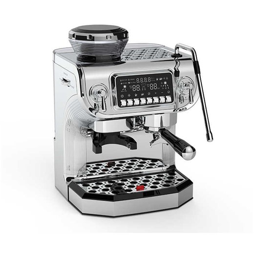 Electric Multifunctional Display Automatic Coffee Making Machine Manual Espresso Coffee Maker With Grinding Function
