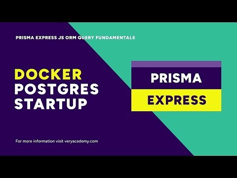 Setting up PostgreSQL with Docker | Express API & Prisma ORM Query Fundamentals Course