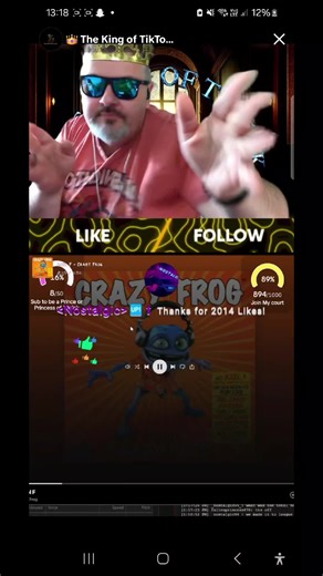 Dancing to Crazy Frog with The King of TikTok