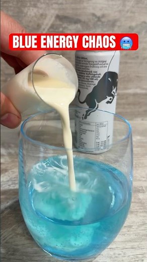 Blue Energy ASMR Cocktail! 💙 Satisfying Drink Mix