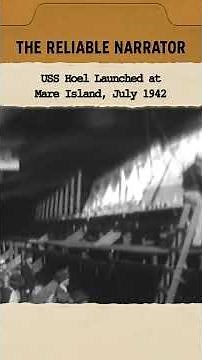USS Hoel Launched at Mare Island, July 1942 #ww2 #history