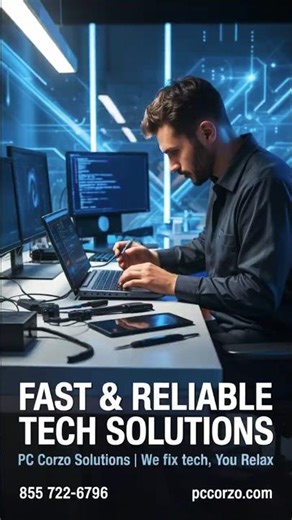 ⚡ We Fix Computers Faster Than You Think! 💻 855 722 6796 PCCORZO COM #pccorzo #techlover #short