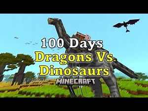 100 Days Dragons Vs Dinosaurs in Minecraft / Epi. 03: The Terrible Murder Chicken