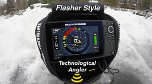 9.9K views · 43 reactions | The Humminbird ICE HELIX 7 displays sonar returns on the flasher wheel in two different styles. Learn the difference between the "full" and "A-scope" styles in this video tip from The Technological Angler. | The Technological Angler | Facebook