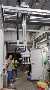 XYZ 3 axis gantry robot palletizing truss manipulator #industrialautomation #linearactuator #cnc