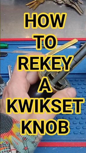 HOW TO REKEY A QUICKSET KNOB!! FULL VIDEO MEMBERS ONLY. #locksmith #shorts #membership #how