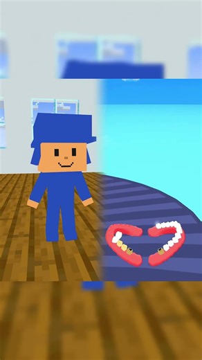 POCOYO AND DANCES WITH COCO #shorts #minecraft #smilingcritters #sprunki #poppyplaytime4