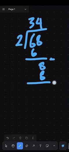 Long Division of 68 ÷ 2 | ‪@Shorts‬