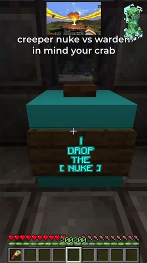 creeper nuclear bomb in minecraft 💣☢️
