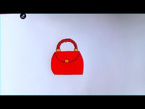 How to Draw a Bag 🎒 | Easy Bag Drawing Step by Step for Beginners
