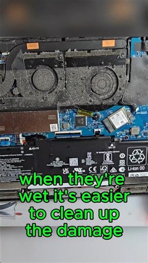 Water Spilled on This HP Envy x360 😱💧 #techrepair #hpenvyx360 #laptoprepair