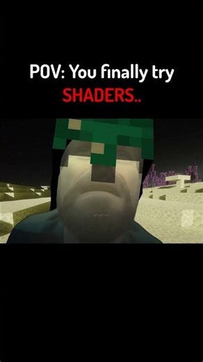POV: You finally try SHADERS on minecraft... #minecraft