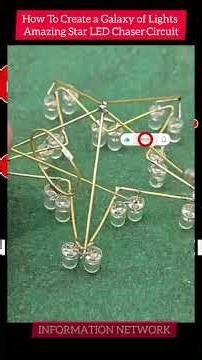 Create a Galaxy of Lights Amazing Star LED Chaser #howtomakepowerbankathome #electronic #power #diy