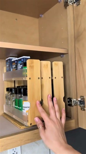 This spice rack is a game changer—no need for fancy jars, just clean, functional, and organized