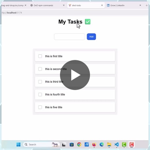 #reactjs #javascript #frontenddevelopment #webdevelopment #draganddrop #dnd #reactprojects #learningbydoing #codingjourney #developerlife #mern #opensource | Vivek Raghav