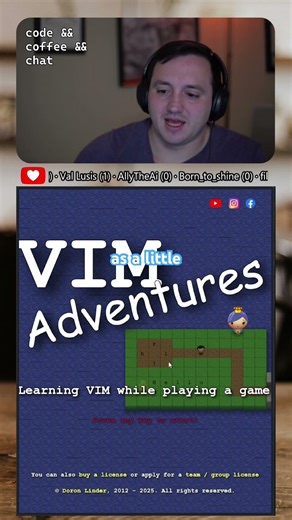 Great game to learn vim motions #programming #coding #vim #vimmotions #neovim