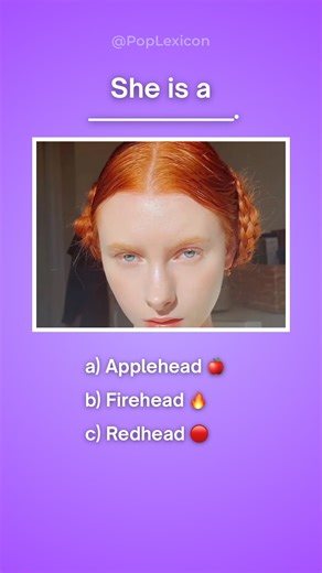 Amy | English Coach on Instagram: "What do you call this rare hair color? 👩🏻‍🦰✨ Think you have the right word? If someone has naturally orange, fiery, or reddish hair, the specific noun we use in English is Redhead. While you’ll often hear the slang term “Ginger” (especially in the UK), “Redhead” is the most common and polite way to describe this look in any English conversation. Learning these specific descriptive terms is a game-changer for sounding more natural and fluent. Fun Fact: This i