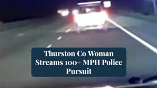 DUI suspect livestreams 100+ mph chase through Thurston County