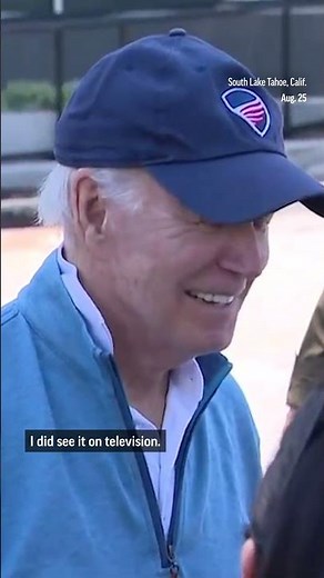 Biden offers his take on Donald Trump's mug shot