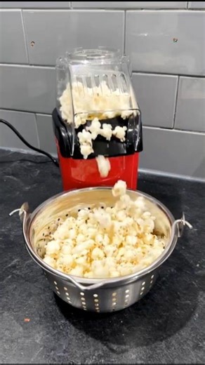 Electric Hot Air Popcorn Maker in Action! 🍿 No Oil Needed
