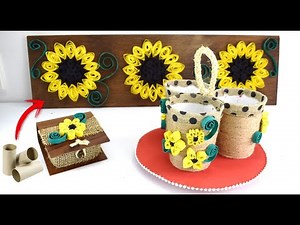 3 CRAFTS WITH TOILET PAPER ROLLS OR CARDBOARD TUBES