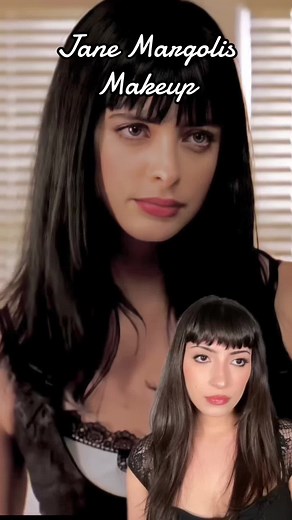 Jane Margolis makeup tutorial 🖤 Continuing my saga of iconic goth characters with Jane 🖤 Love her makeup it’s the perfect quick everyday alt look #janemargolis #janemakeup #gothmakeup #goth #alt #altmakeup #iconicgothcharactersseries #makeuptutorials