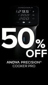 4.1K views | Powerful, durable, and precise, the Anova Precision® Cooker Pro is a sous vide cooking beast and is now 50% off for Black Friday! | Anova | Facebook